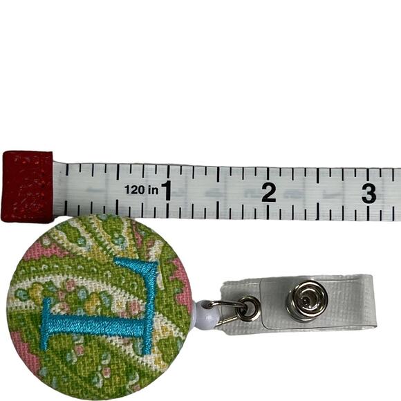 Personalized Retractable ID Card Badge Holder Reel Lanyard Belt Clip Monogrammed - Picture 7 of 8
